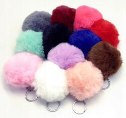  Puha, Bolyhos Pompon Kulcstartó Furry (CYPB-2)