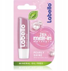 Labello Pearly Shine ajakbalzsam gyöngy- és selyemkivonatokkal, 4, 8 g (85028)
