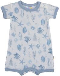 JOHA Summersuit lână merinos de vară Joha - Aqua Flora Blue