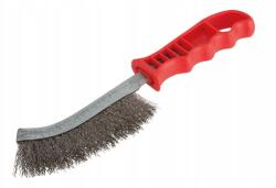 Wolfcraft Kézi drótkefe 125mm rozsdamentes inox huzal Wolfcraft (2717000)