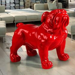 Schuller Valencia Figurina decorativa mare pentru interior sau exterior Bulldog rosu (SV-431835)