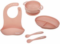 U-GROW Set diversificare U-GROW 5 piese Silicon Roz (UG-SET2PK) Set pentru masa bebelusi