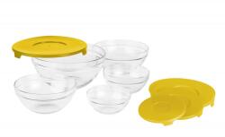  Set Boluri VANORA HOME Sticlă Galben cu Capac VN-GB1401Y (VN- GB1401Y)