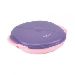 U-GROW Farfurie U-GROW cu Capac Silicon Mov 19x24x6cm (UG-239PP) Set pentru masa bebelusi