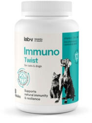 Lab-v LAB-V Immuno Twist, XS-XL, supliment sistem imunitar câini și pisici, flacon, 60 capsule