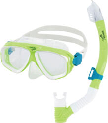 Speedo adventure mask + snorkel set junior verde