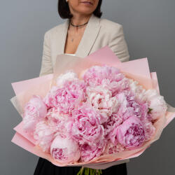 ImodFlowers Buchet 21 bujori roz pal