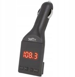 Setty Bluetooth Setty Fm autós adó Usb kijelzővel, mikrofonnal (Setty)