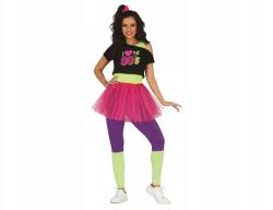 Fiestas Guirca 80-as évekbeli fitness jelmez, M-es méret, Felnőtt jelmez (GU79623)