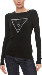 GUESS Tricotat Rylie Triangle Logo Rn Ls Swtr W4YR31Z2NQ2 jblk jet black a996