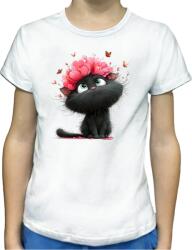 Modal Tricou Copii „Misterul Pisicii cu Flori