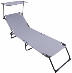 Heinner Sezlong Cu Parasolar 186x55x24cm Gri (dszp012) - generaltech