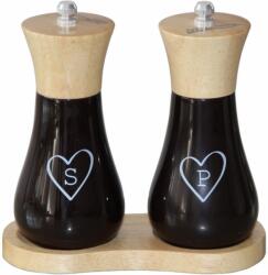 Heinner Set 2 Rasnite Sare & Piper 15 Cm +suport Din (hr-jmw2x15) Solnita condimente