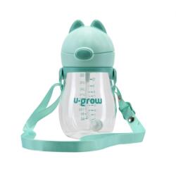 U-GROW Cana cu pai si curea, tritan 330 ml, U-Grow (UG05-SIP330) Set pentru masa bebelusi