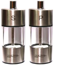 Heinner Set 2 Rasnite Sare & Piper, Inox, 9 Cm, Art (hr-jms3692) Solnita condimente