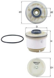 MAHLE Filtru combustibil MAHLE KX268D (KX268D)