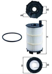MAHLE Filtru ulei MAHLE OX350/4D (OX350/4D)