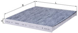 MAHLE Filtru habitaclu KNECHT cu carbon activ LAK157 (LAK157)