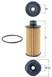 MAHLE Filtru ulei MAHLE OX1219D (OX1219D)