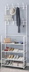Heinner Suport incaltaminte cu carlige pentru haine, Hangstep (HR-SHRACK-HANG) - generaltech Garderoba