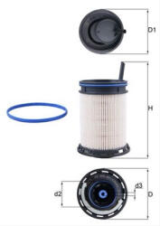 MAHLE Filtru combustibil MAHLE KX494D (KX494D)