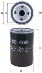 MAHLE Filtru ulei MAHLE OC469 (OC469)