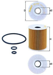 MAHLE Filtru ulei MAHLE OX422D (OX422D)