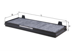 MAHLE Filtru habitaclu cu carbon activ MAHLE LAK196 (LAK196)