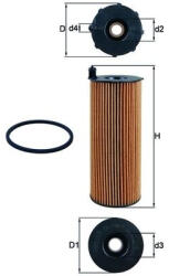 MAHLE Filtru ulei MAHLE OX196/1D (OX196/1D)