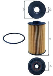 MAHLE Filtru ulei MAHLE OX152/1D (OX152/1D)