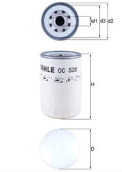 MAHLE Filtru ulei MAHLE OC520 (OC520)