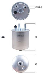 MAHLE Filtru combustibil MAHLE KL639D (KL639D)