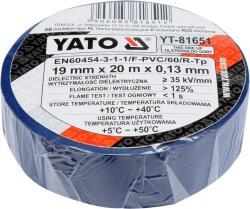 TOYA Pvc/pvc szalag 19 mm x 20 m kék Yato (YT-81651)