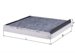 MAHLE Filtru habitaclu cu carbon activ MAHLE LAK74 (LAK74)