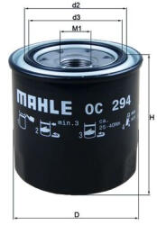 MAHLE Filtru ulei KNECHT OC294 (OC294)
