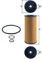 MAHLE Filtru ulei MAHLE OX137D2 (OX137D2)