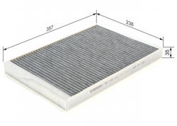 Bosch Filtru habitaclu BOSCH cu carbon activ 1987432513 (1987432513)