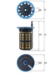 MAHLE Filtru combustibil MAHLE KX515 (KX515)