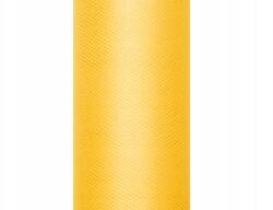 PartyDeco Sima sárga tüll 30cm x 9m Dekoráció (TIU30-009)
