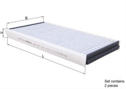MAHLE Filtru habitaclu cu carbon activ MAHLE LAK173/S (LAK173/S)