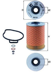 MAHLE Filtru ulei MAHLE OX151D (OX151D)