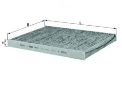 MAHLE Filtru habitaclu cu carbon activ MAHLE LAK31 (LAK31)