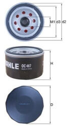 MAHLE Filtru ulei MAHLE OC467 (OC467)