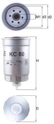 MAHLE Filtru combustibil MAHLE KC80 (KC80)