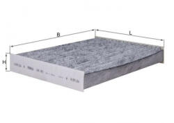MAHLE Filtru habitaclu cu carbon activ MAHLE LAK891 (LAK891)
