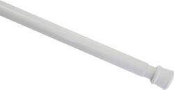 Gardinia feszítőrúd, fém, fúrás nélkül - fehér - 90-140 cm, 23/26 mm