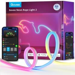 Govee Neon 2 Matter flexibilis Led szalag (3m) Rgbic (H61D3301)