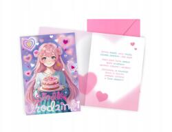 kukartka Születésnapi képeslap Anime borítékkal Édes születésnapok 1 db