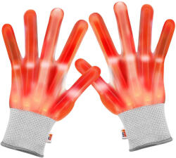 Linomag Manusi LED pentru adulti, Linomag®, 3 moduri de iluminare, Efect radiografie, Rosu (mlr)