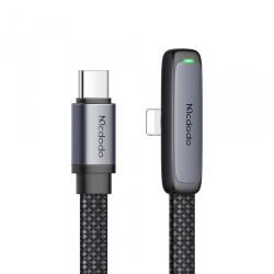 Mcdodo Cablu Date si Incarcare USB-C - Lightning McDodo CA-3350 Angled, 36W, 1.2m, Negru (mcd/371101)